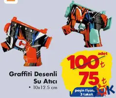 GOKİDY OYUNCAK GRAFFİTİ DESENLİ SU ATICI indirimli fiyat GOKİDY OYUNCAK GRAFFİTİ DESENLİ SU ATICI fiyat ve kampanya bilgisi